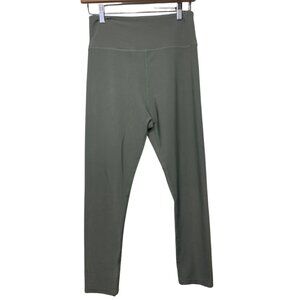 SAGE COLLECTIVE | Everyday Ribbed Leggings Sage Green High-Waist | Size M
